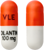DILANTIN 100 mg red and white capsule